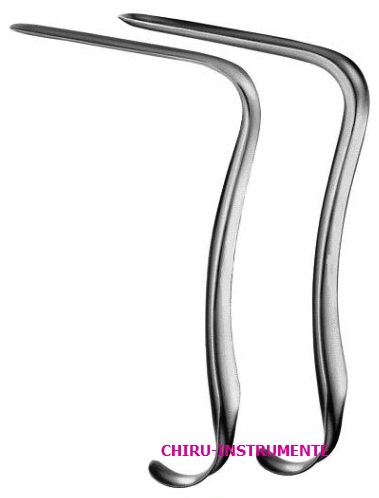 SEIDL vaginal specula, 80 x 8 mm, 17 cm (6 ¾"), set, for children