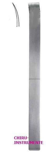 LAMBOTTE Osteotom, gebogen, 24cm, Breite 30mm