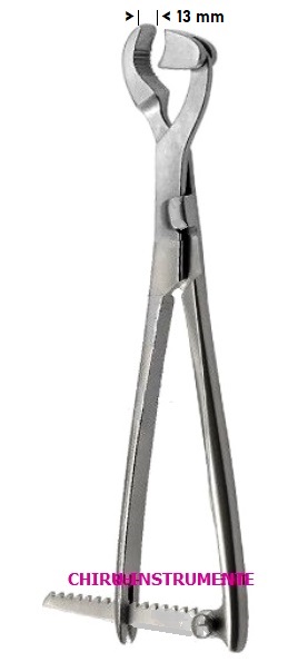 LAMBOTTE bone holding forceps, 26 cm (10 ¼")