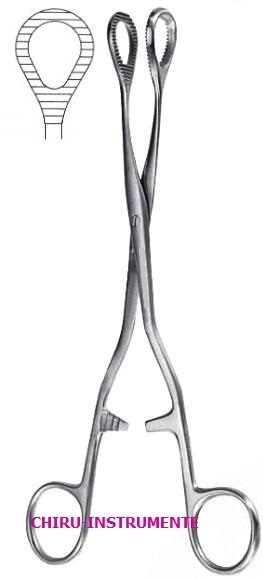 HEYWOOD-SMITH ovarian forceps, 25 cm (10")