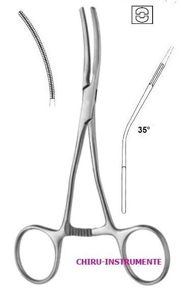 COLLEY ATRAUMA paediatric forceps, 35° angled, fig. 5, 14 cm (5 ¼")