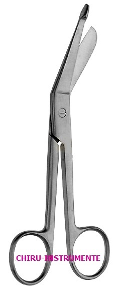 LISTER bandage scissors, curved, 9.5 cm (3 ¾")