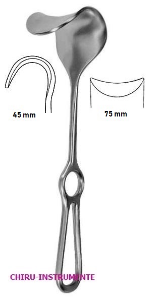 FRITSCH Wundhaken, 45x75mm, 25,5cm