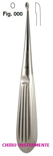 SPRATT bone curette, fig. 000, 16 cm (6 ¼")