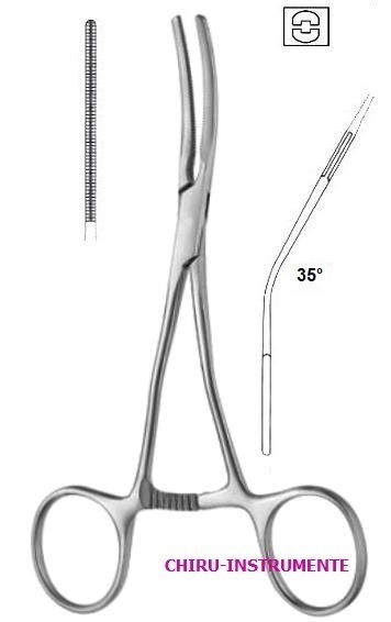 COLLEY ATRAUMA paediatric forceps, 35° angled, fig. 1, 14 cm (5 ¼")