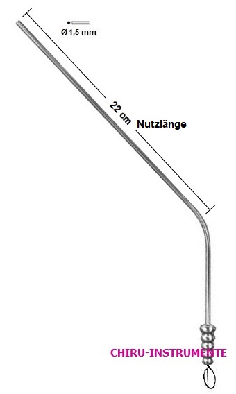 YASARGIL Saugrohr, Ø 1,5mm, 22cm