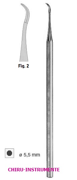 Scaler, fig. 2, 15 cm (5 ¾"), octagonal