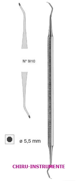 HIRSCHFELD paradontal file, fig. 9/10, octagonal