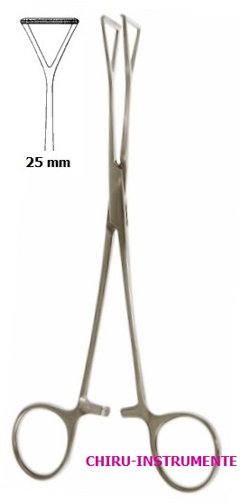 DUVAL intestinal forceps, 23 cm (9")