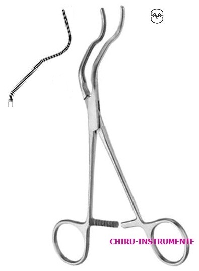 GREGORY atraumatic profunda clamp, 19.5 cm (7 ⅝"), large