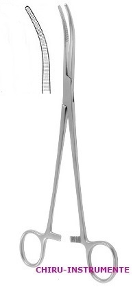 OVERHOLT-GEISSENDOERFER hemostatic forceps, fig. 7, 27 cm (10 ½")